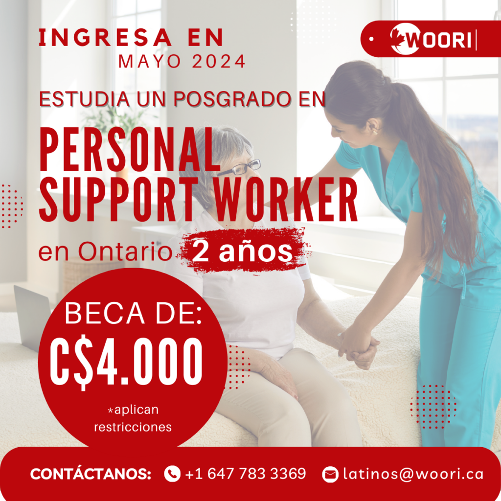 promoción para estudiar personal support worker en canadá